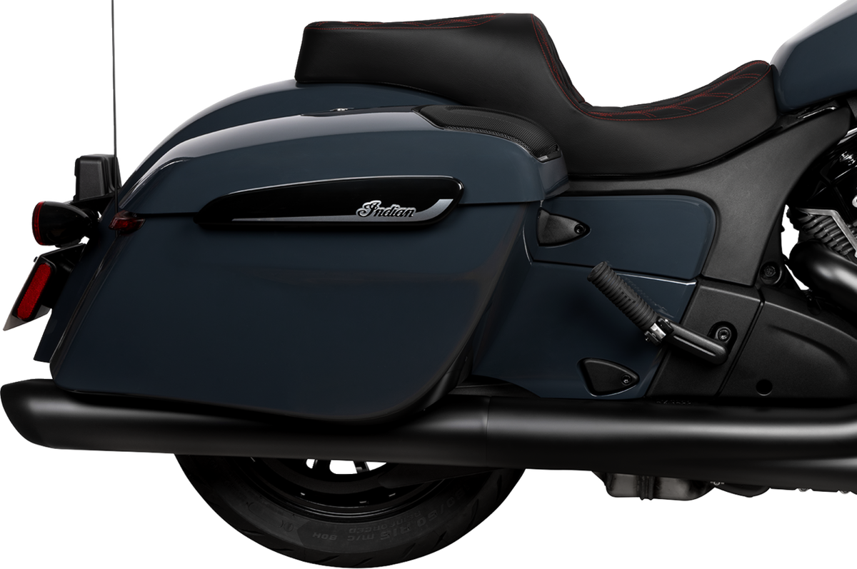 DRAG SPECIALTIES SEATS Freedom Seat - Vinyl - Double Diamond Red Stitch - Challenger '20-'25/Chieftain '25 4722D