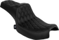 DRAG SPECIALTIES SEATS Predator III 2-Up Seat - Vinyl/Solar Leather - Double Diamond - Chieftain '25/Challenger '20-'25 4720F