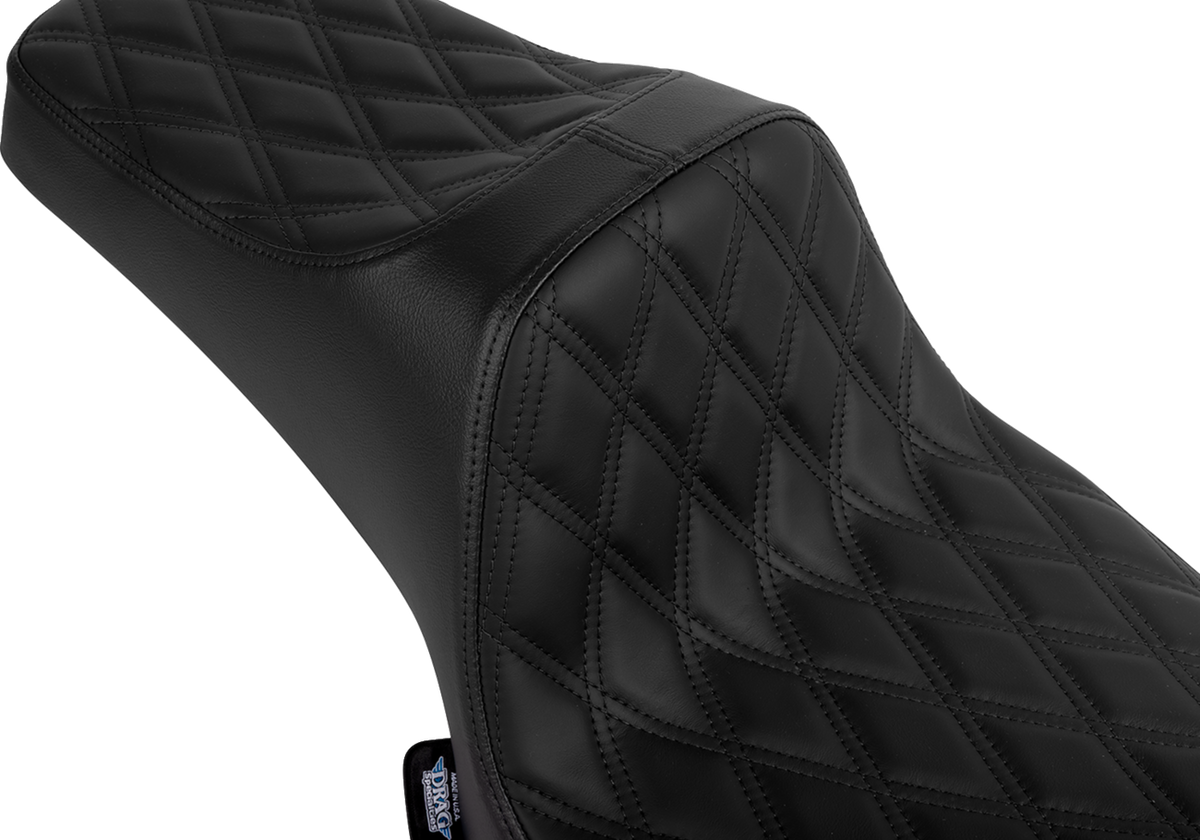 DRAG SPECIALTIES SEATS Predator III 2-Up Seat - Vinyl/Solar Leather - Double Diamond - Chieftain '25/Challenger '20-'25 4720F