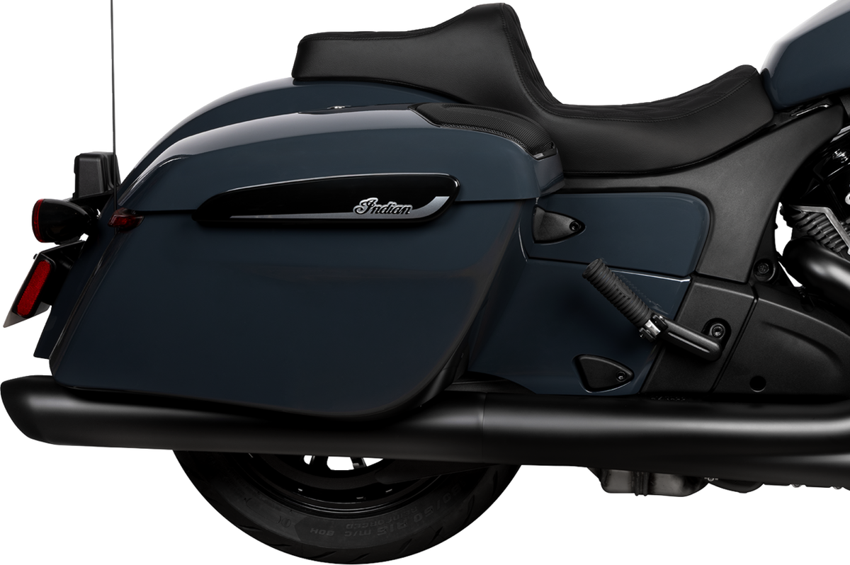 DRAG SPECIALTIES SEATS Predator III 2-Up Seat - Vinyl - Double Diamond - Black Stitch - Chieftain '25/Challenger '20-'25 4720B