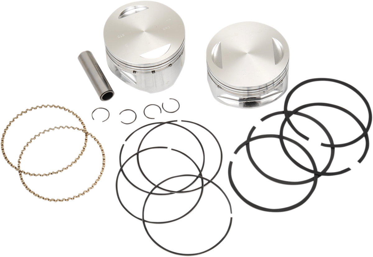 S&S CYCLE Piston Kit - For 100"/107" Super Sidewinder® - 4.000" - Standard 92-1400