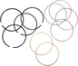 S&S CYCLE Replacement Piston Rings - 4.000" - +0.010" 94-1301X