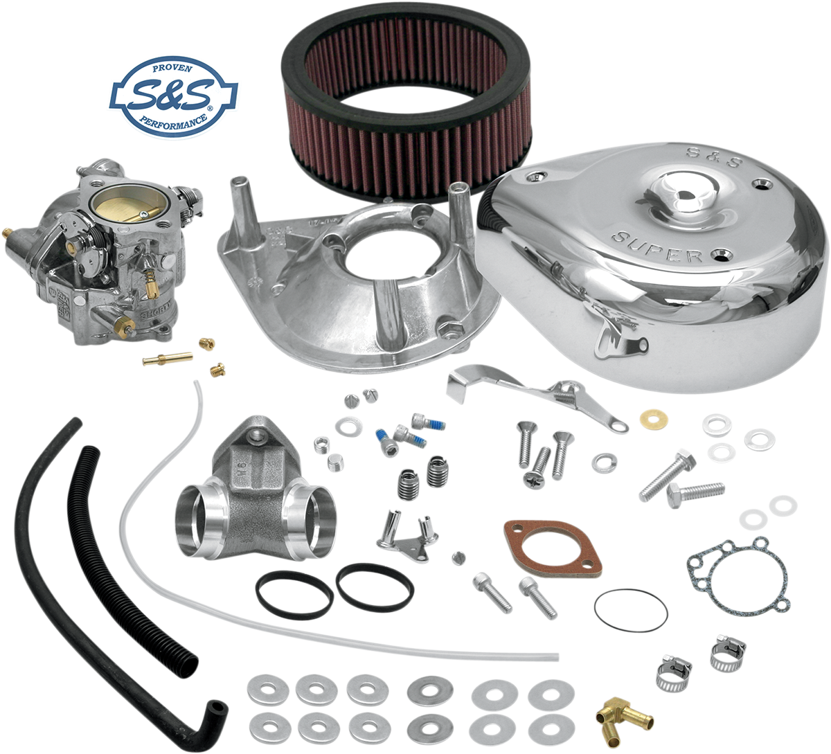 S&S CYCLE Super E Carburetor Kit with Manifold - Sportster 11-0408
