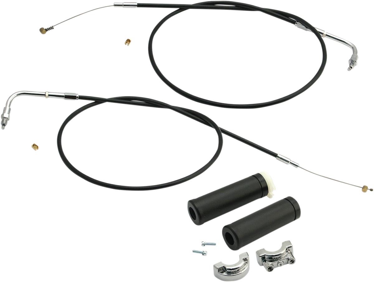 S&S CYCLE Dual-Cable Throttle Assembly Kit - 48" - E&G Carbs 19-0449
