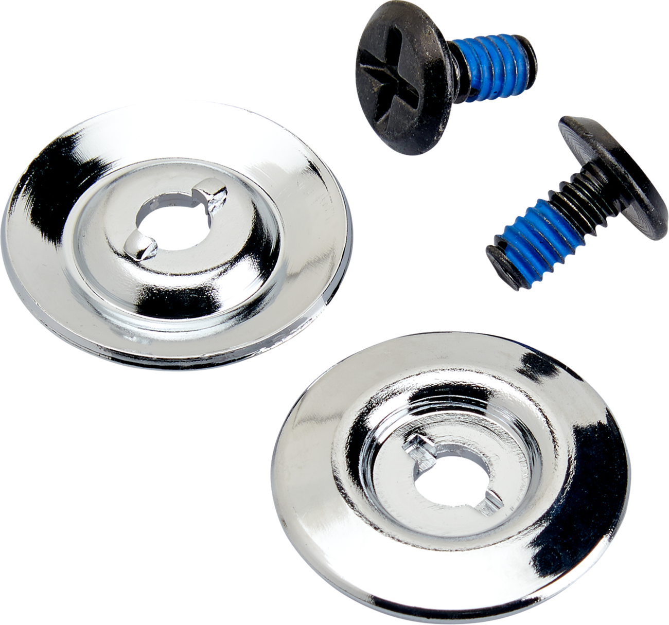 BILTWELL Gen 2 Hardware Kit - Black Screw - Chrome Baseplate 0034-150-62