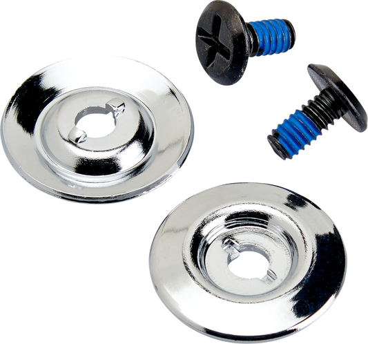 BILTWELL Gen 2 Hardware Kit - Black Screw - Chrome Baseplate 0034-150-62