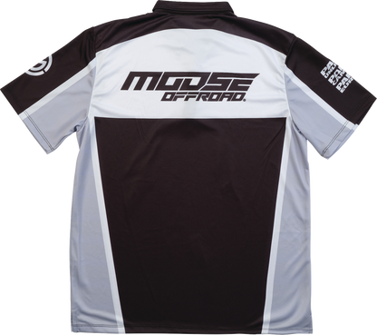 MOOSE OFFROAD Moose Pit Shirt - Black/Gray/White - 3XL MRS01DS01BKWH3R