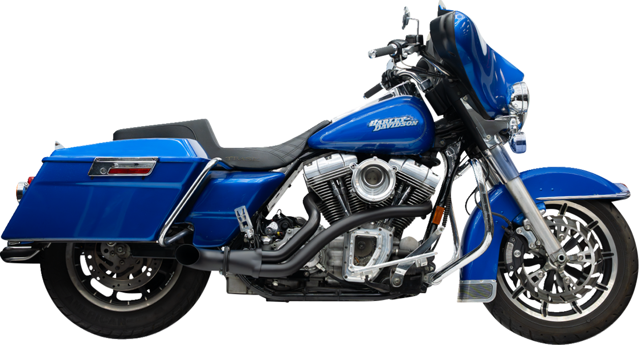 TRASK 2-into-1 BMF Exhaust System - Twin Cam - Black TM-5745BK