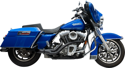 TRASK 2-into-1 BMF Exhaust System - Twin Cam - Black TM-5745BK
