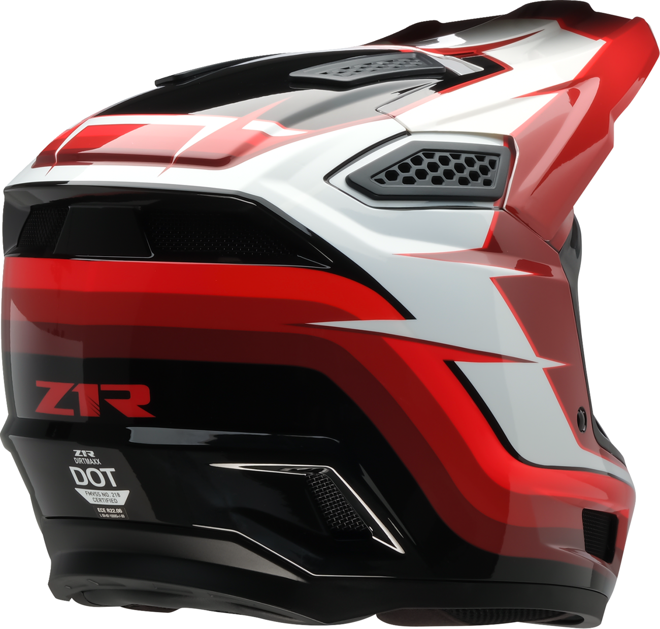 Z1R Dirt Maxx Helmet - Vortex - Red/White - 3XL 0110-9702