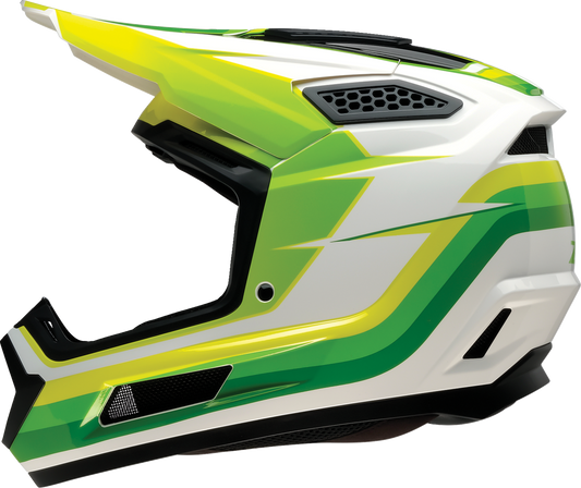 Z1R Dirt Maxx Helmet - Vortex - White/Green - 3XL 0110-9735