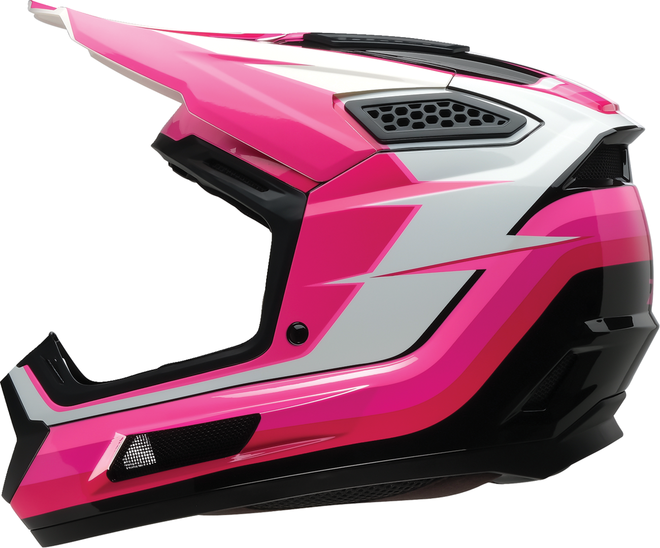 Z1R Dirt Maxx Helmet Vortex Pink/White Medium (Part #0110-9707)