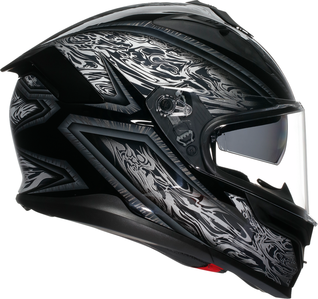 AGV K7 Helmet - Damascus - Black/Silver - Small 2118399004-010-S