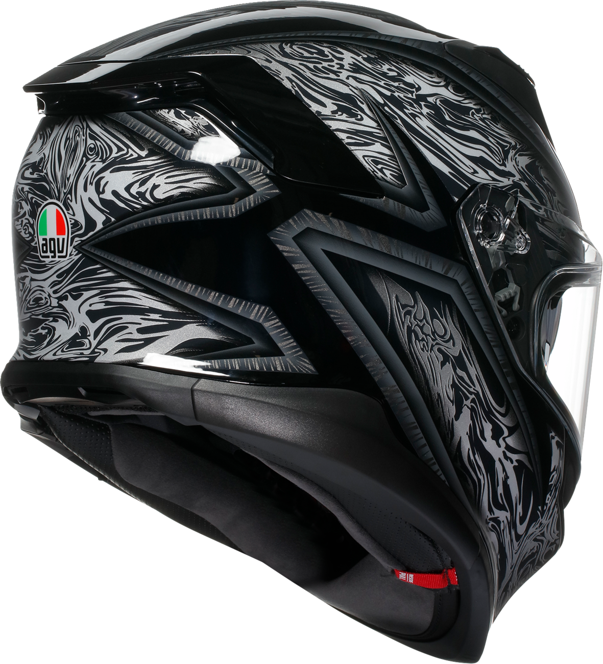 AGV K7 Helmet - Damascus - Black/Silver - Medium 2118399004-010-M
