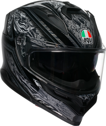 AGV K7 Helmet - Damascus - Black/Silver - 2XL 2118399004-010-XXL