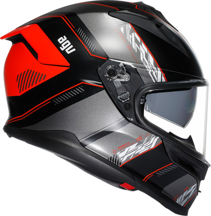 AGV K7 Helmet - Kyber - Matte Black/Red - Medium 2118399004-008-M
