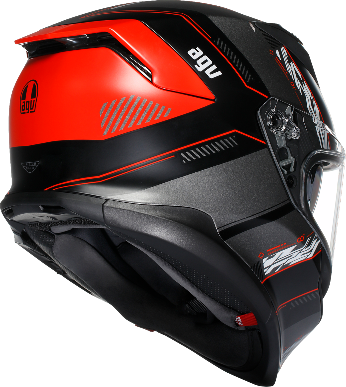 AGV K7 Helmet - Kyber - Matte Black/Red - Small 2118399004-008-S