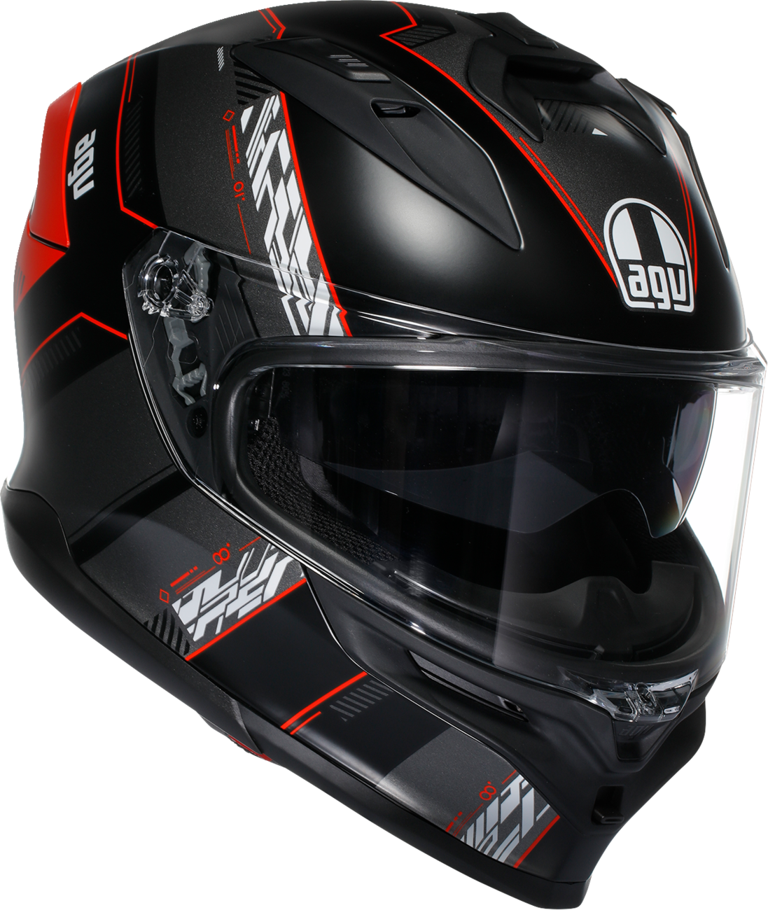 AGV K7 Helmet - Kyber - Matte Black/Red - XL 2118399004-008-XL