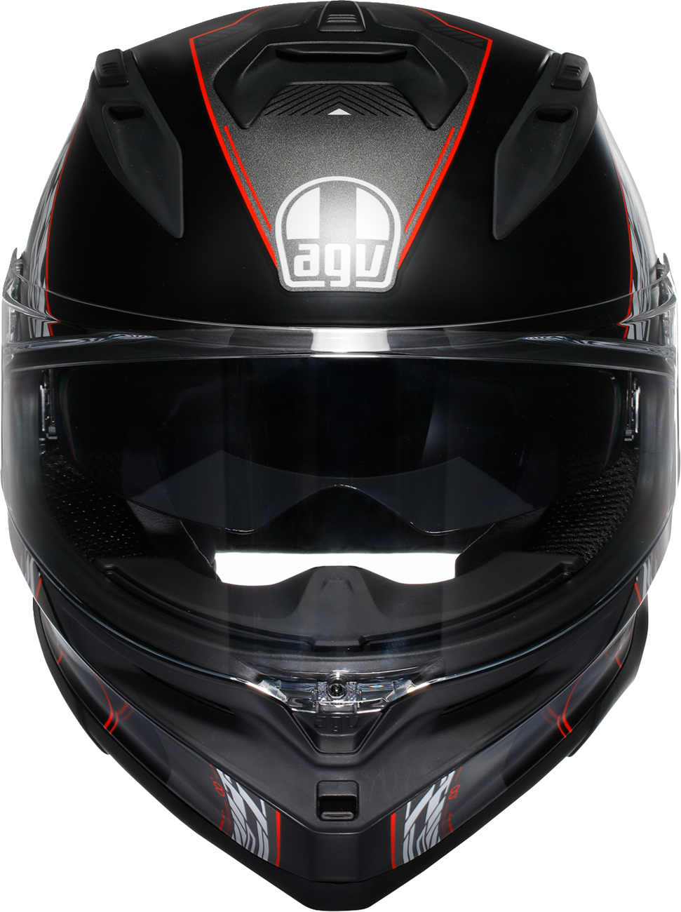 AGV K7 Helmet - Kyber - Matte Black/Red - Medium 2118399004-008-M