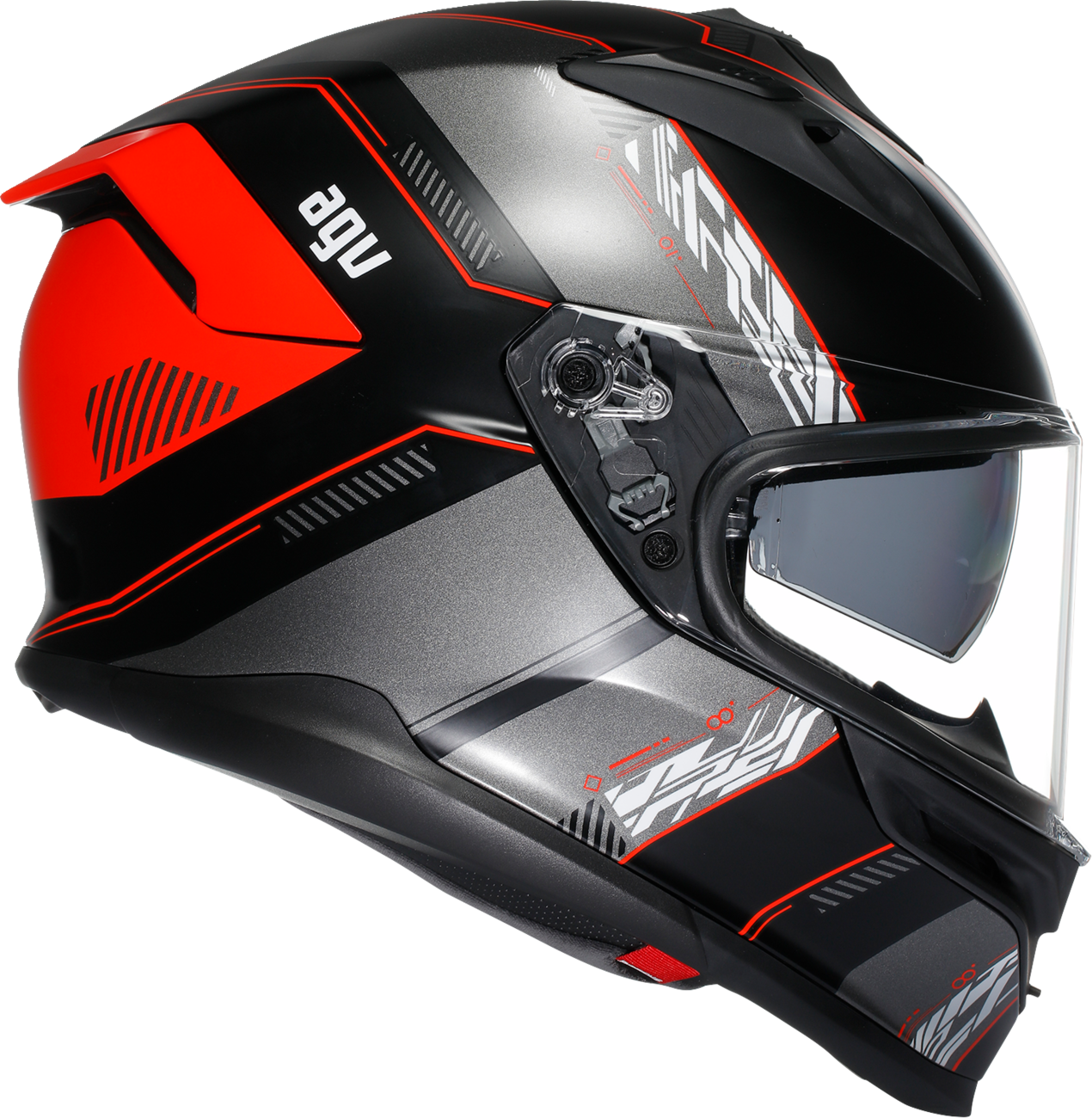 AGV K7 Helmet - Kyber - Matte Black/Red - 2XL 2118399004-008-XXL