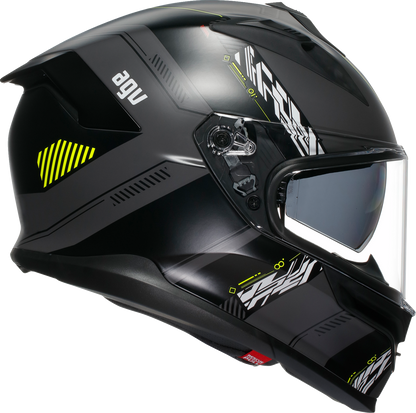 AGV K7 Helmet - Kyber - Matte Gray/Yellow Fluo - Large 2118399004-007-L