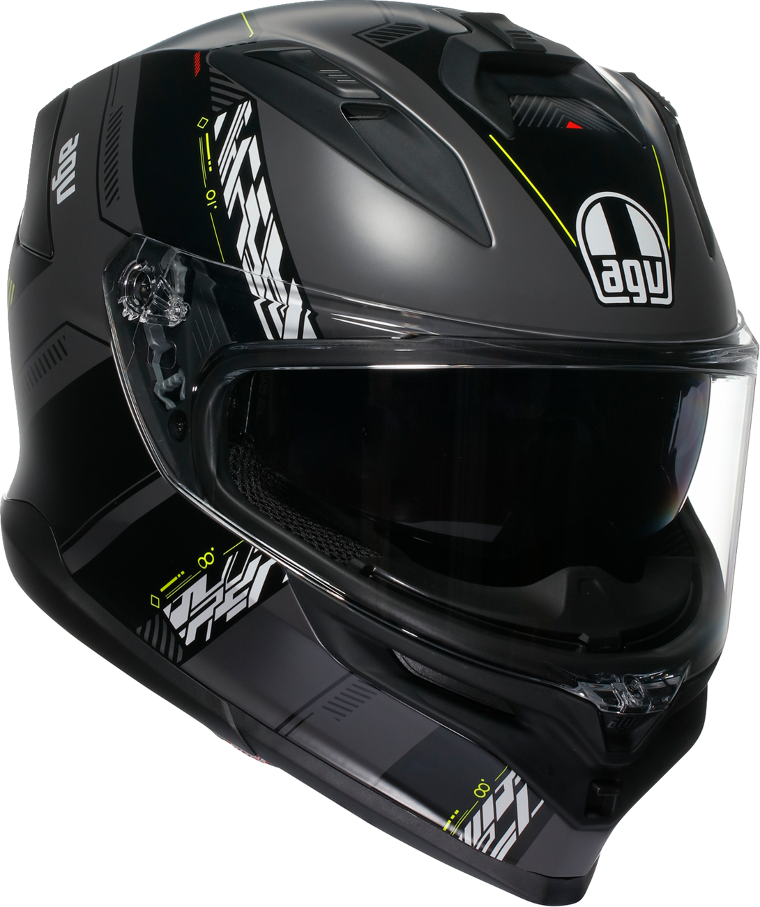 AGV K7 Helmet - Kyber - Matte Gray/Yellow Fluo - XL 2118399004-007-XL