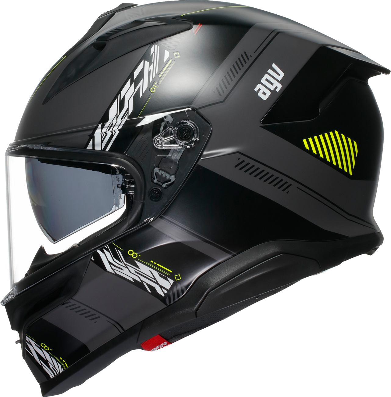 AGV K7 Helmet - Kyber - Matte Gray/Yellow Fluo - XL 2118399004-007-XL