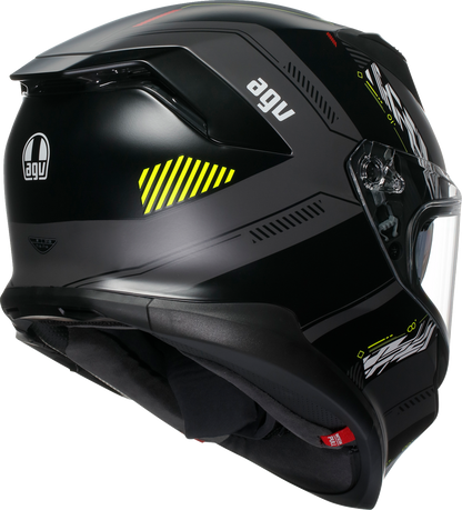 AGV K7 Helmet - Kyber - Matte Gray/Yellow Fluo - 2XL 2118399004-007-XXL