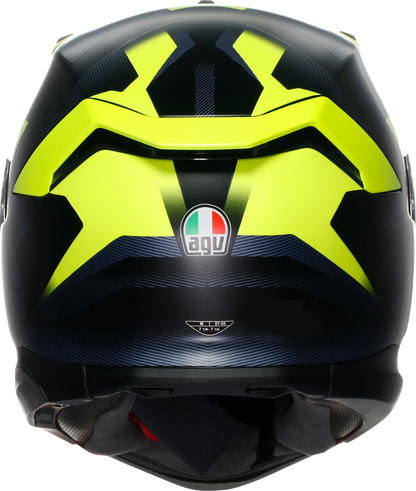 AGV K7 Helmet - Glimpse - Matte Black/Yellow Fluo - Large 2118399004-006-L