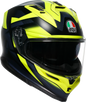 AGV K7 Helmet - Glimpse - Matte Black/Yellow Fluo - XL 2118399004-006-XL