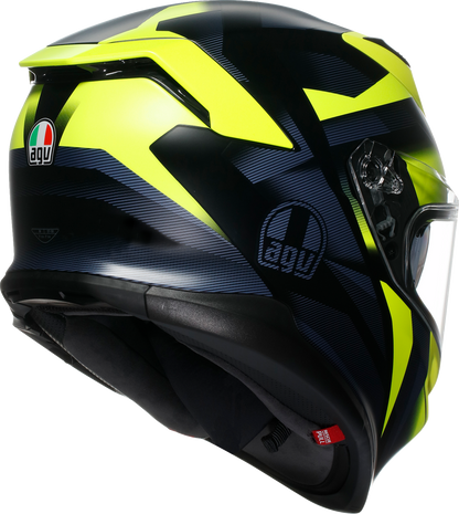 AGV K7 Helmet - Glimpse - Matte Black/Yellow Fluo - Large 2118399004-006-L