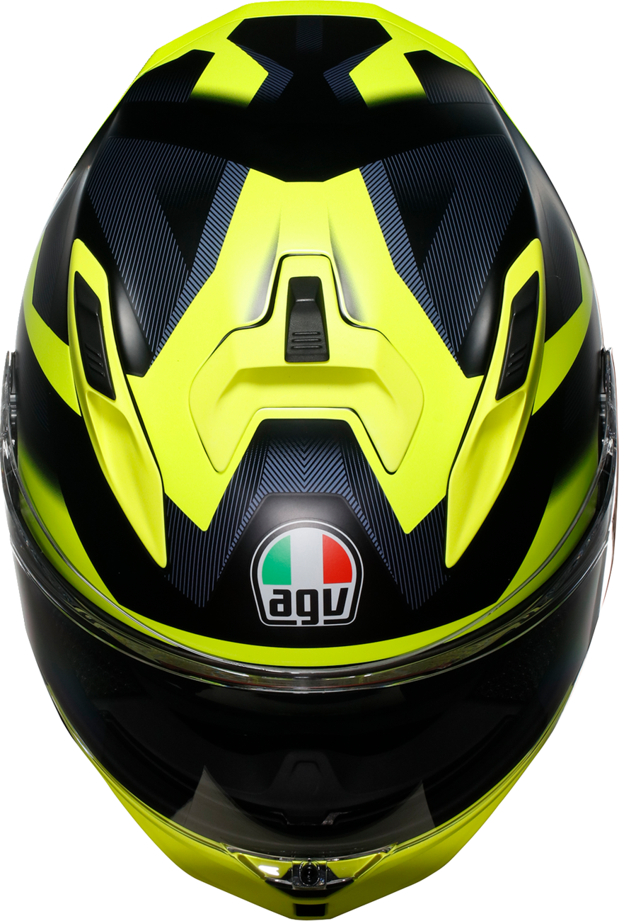 AGV K7 Helmet - Glimpse - Matte Black/Yellow Fluo - Medium 2118399004-006-M