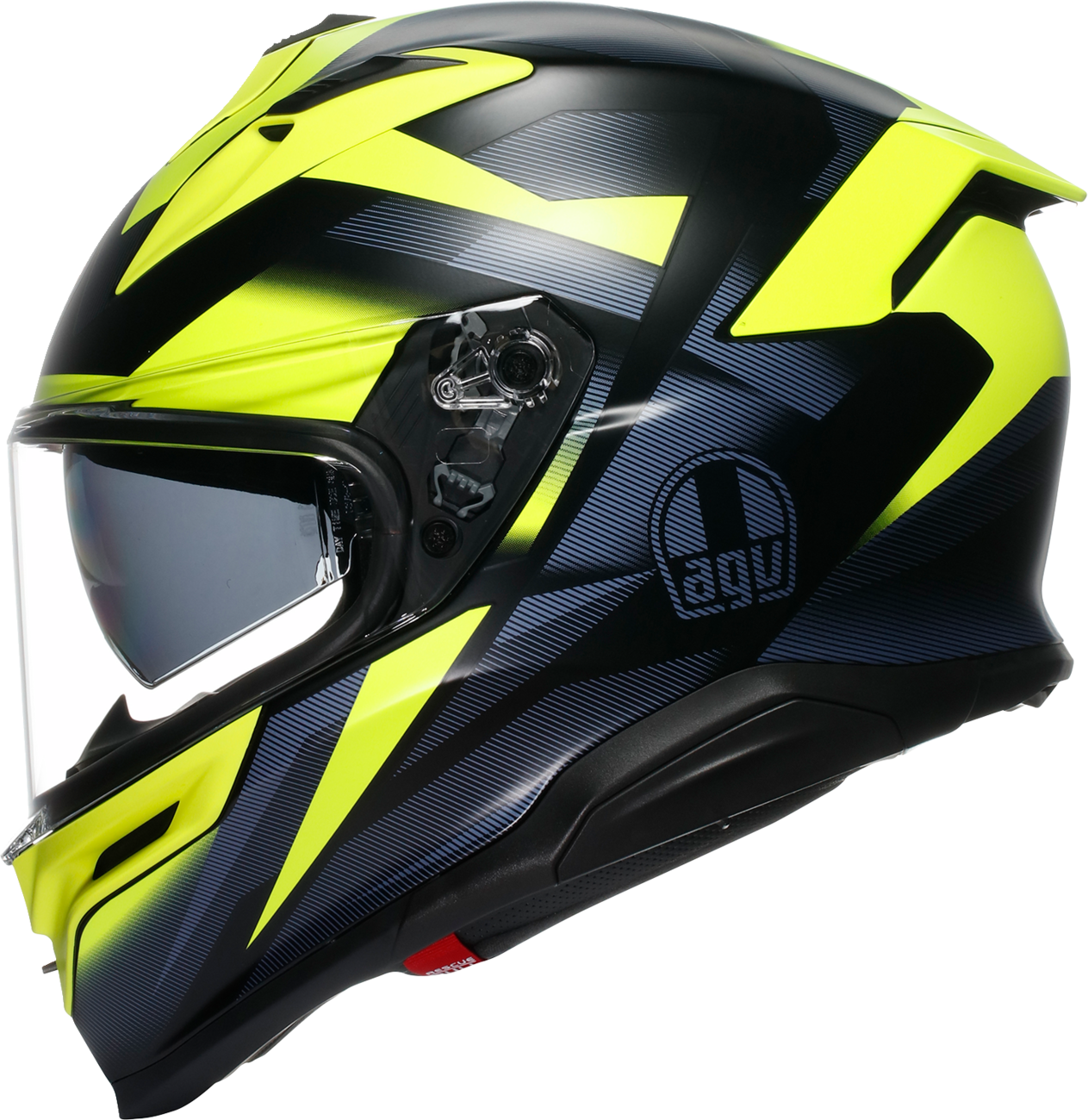 AGV K7 Helmet - Glimpse - Matte Black/Yellow Fluo - XL 2118399004-006-XL