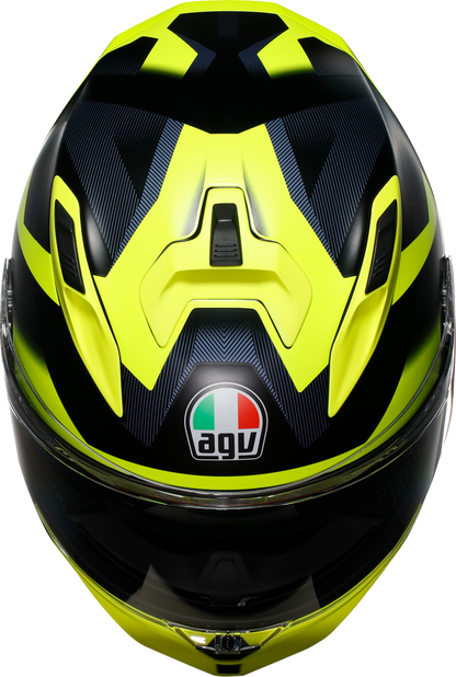 AGV K7 Helmet - Glimpse - Matte Black/Yellow Fluo - Large 2118399004-006-L