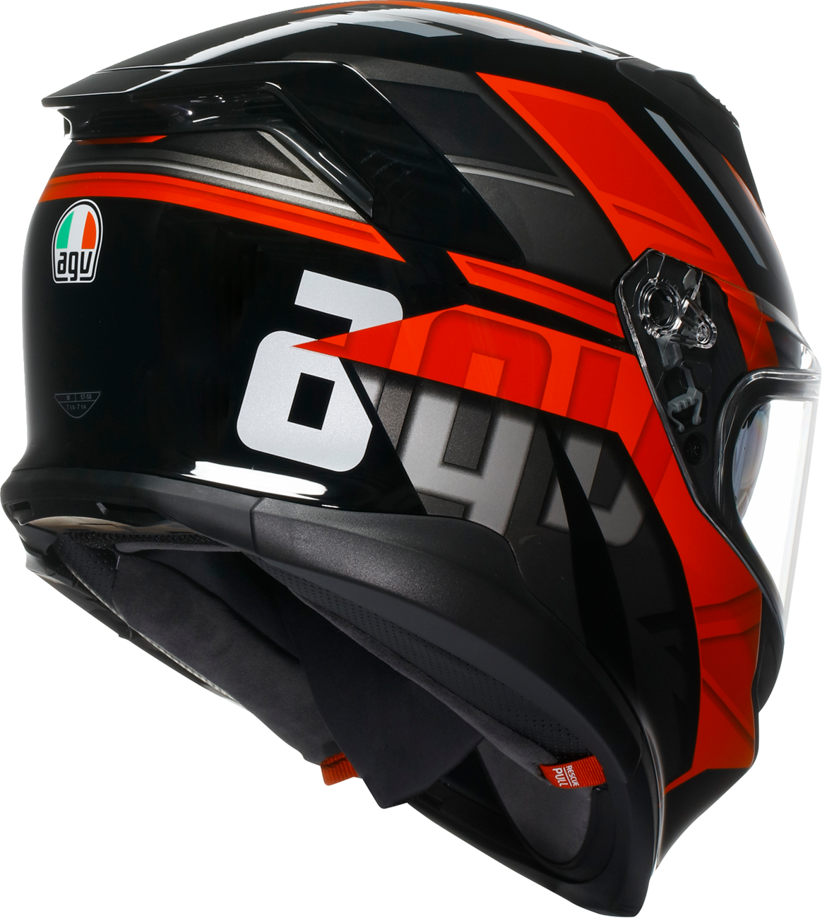 AGV K7 Helmet - Taurax - Black/Red - 2XL 2118399004-009-XXL