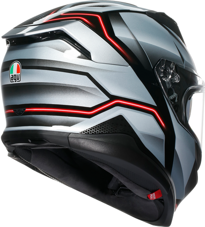 AGV K7 Helmet - Jaeger - Black/Silver - Medium 2118399004-005-M
