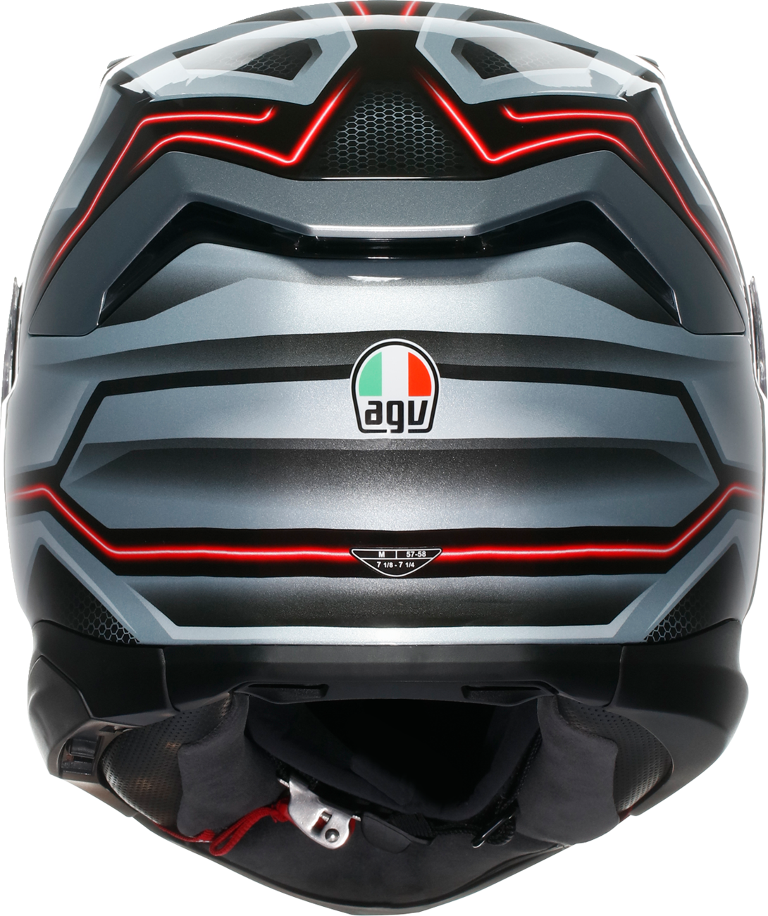 AGV K7 Helmet - Jaeger - Black/Silver - Large 2118399004-005-L