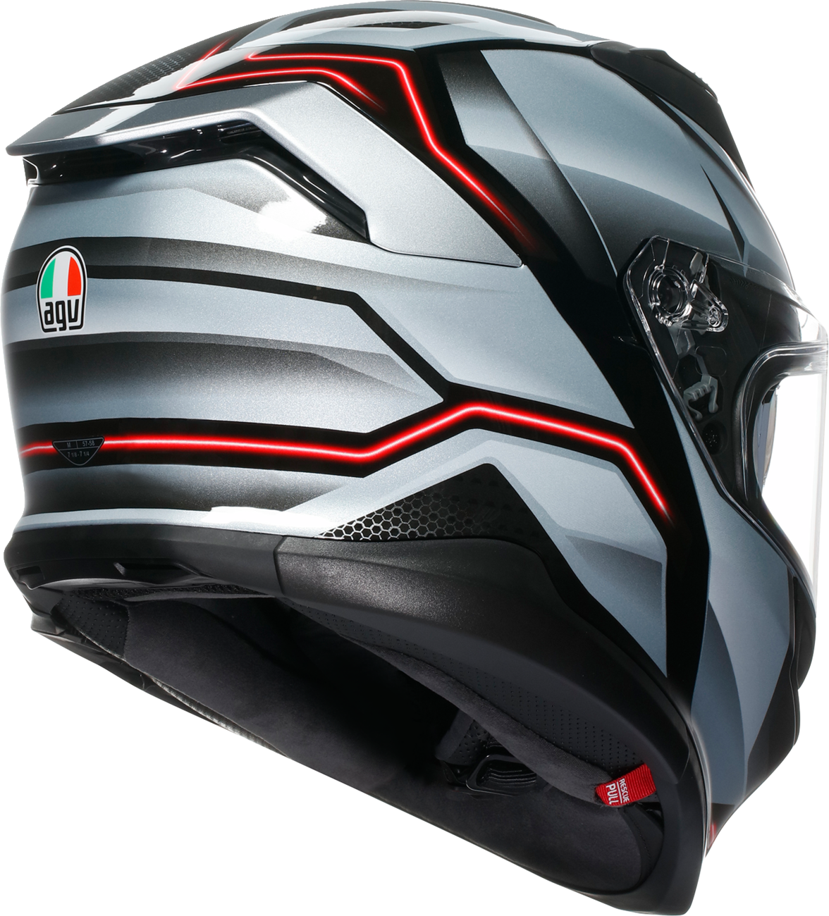 AGV K7 Helmet - Jaeger - Black/Silver - XL 2118399004-005-XL