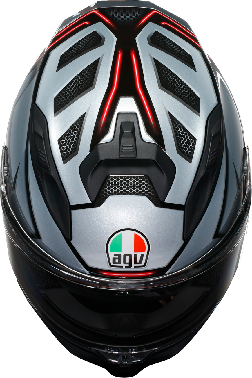 AGV K7 Helmet - Jaeger - Black/Silver - XL 2118399004-005-XL