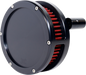 FEULING PARTS Slim BA Air Cleaner Kit - Black - Red Filter - '93-'99 EVO Big Twin 5463-S