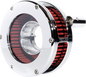FEULING PARTS Slim BA Air Cleaner Kit - Chrome/Clear - Red Filter - '93-'99 EVO Big Twin 5468-S