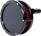 FEULING PARTS Slim BA Air Cleaner Kit - Black - Red Filter - Twin Cam 5443-S