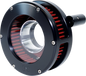 FEULING PARTS Slim BA Air Cleaner Kit - Black/Clear - Red Filter - Twin Cam 5444-S