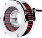 FEULING PARTS Slim BA Air Cleaner Kit - Chrome/Clear - Red Filter - Twin Cam 5448-S