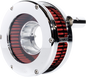 FEULING PARTS Slim BA Air Cleaner Kit - Chrome/Clear - Red Filter - '08-'17 Twin Cam 5458-S