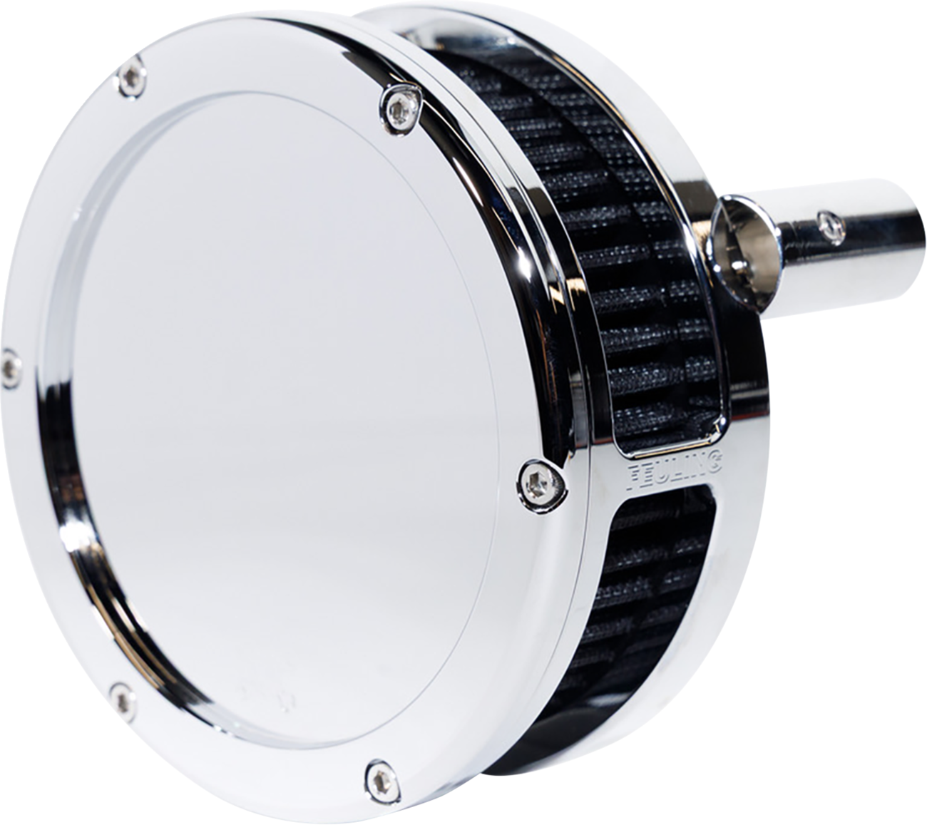 FEULING PARTS Slim BA Air Cleaner Kit - Chrome - Black Filter - '08-'17 Twin Cam 5557-S