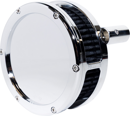FEULING PARTS Slim BA Air Cleaner Kit - Chrome - Black Filter - '08-'17 Twin Cam 5557-S