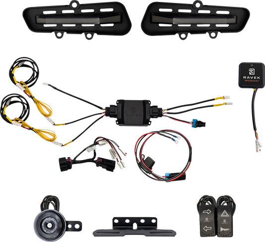 RAVEK Turn Signal Kit - Gen3 Speakeasy™ - Defender HD11 - Rockers 65-2000SR