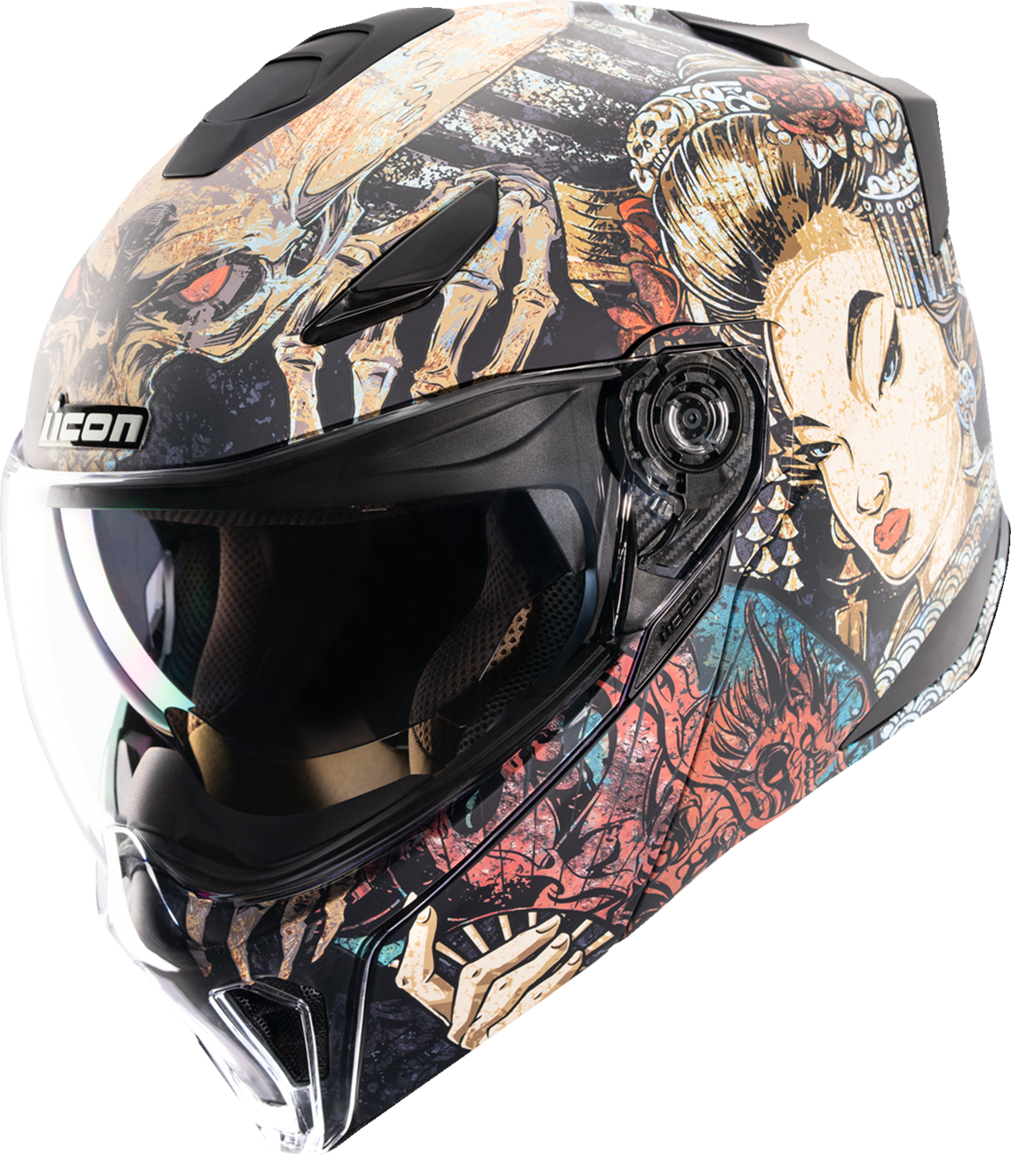 ICON Threshold™ Modular Helmet - Odokuro - Black - Small 0100-2715