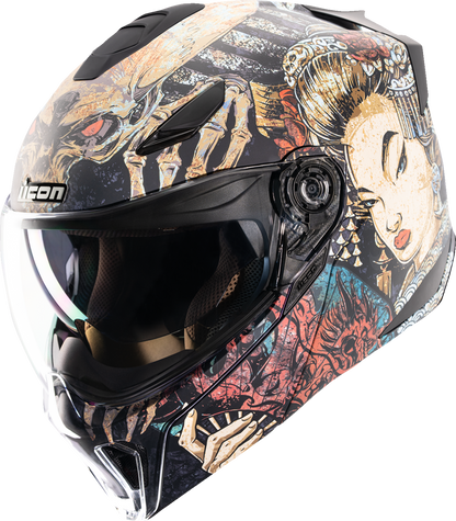 ICON Threshold™ Modular Helmet - Odokuro - Black - Small 0100-2715